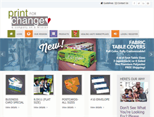 Tablet Screenshot of printforchange.com